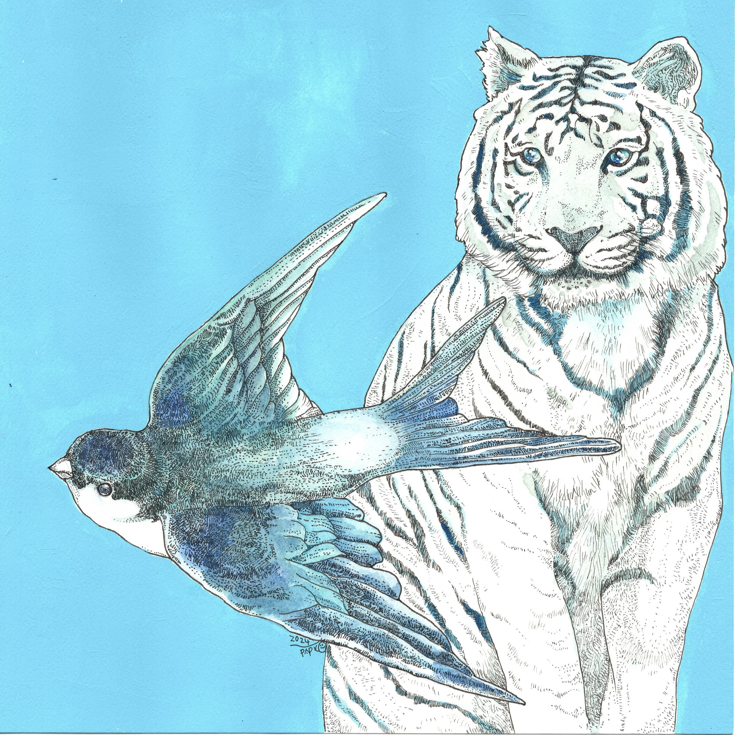 『幸せをはこぶ』原画