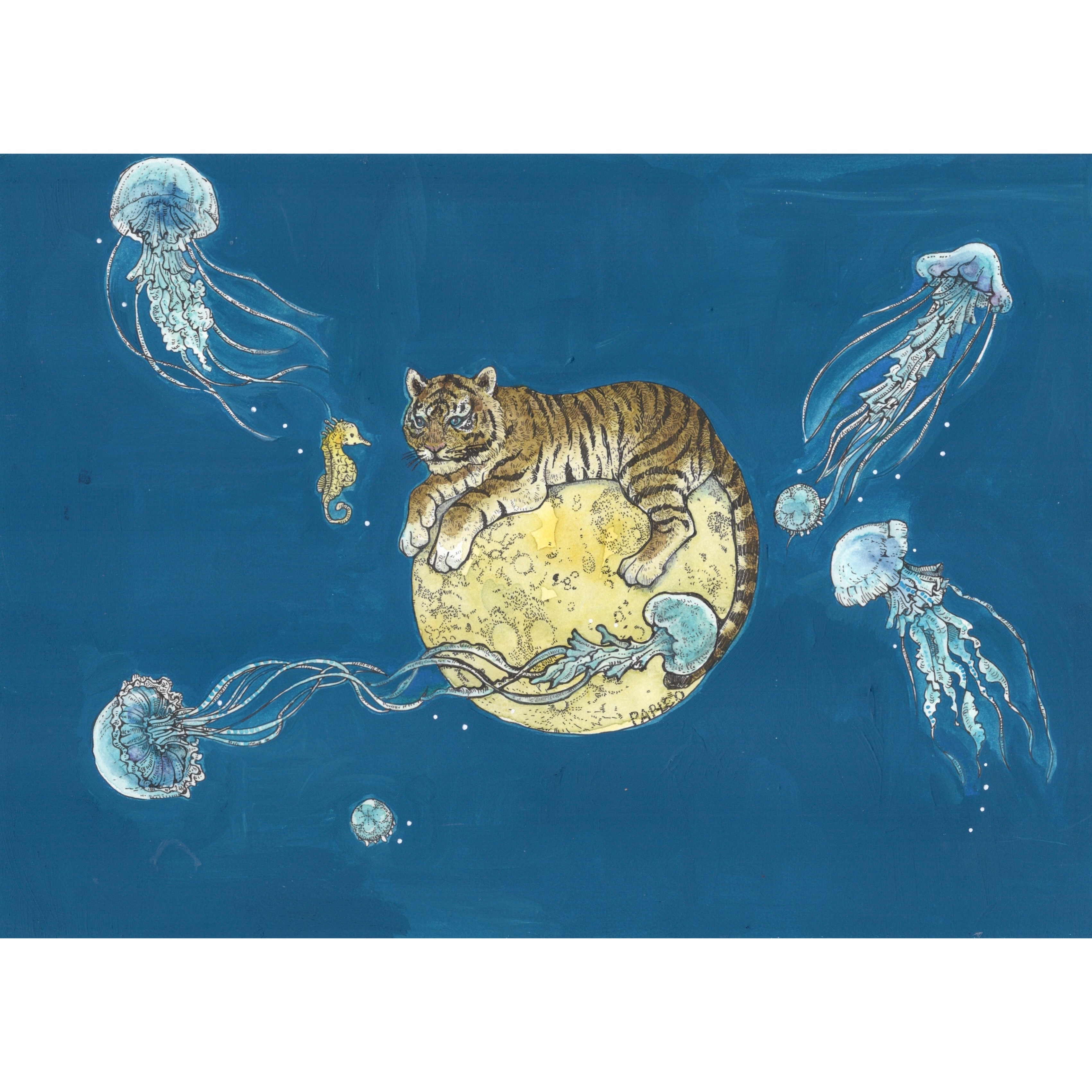 『深海の月』原画