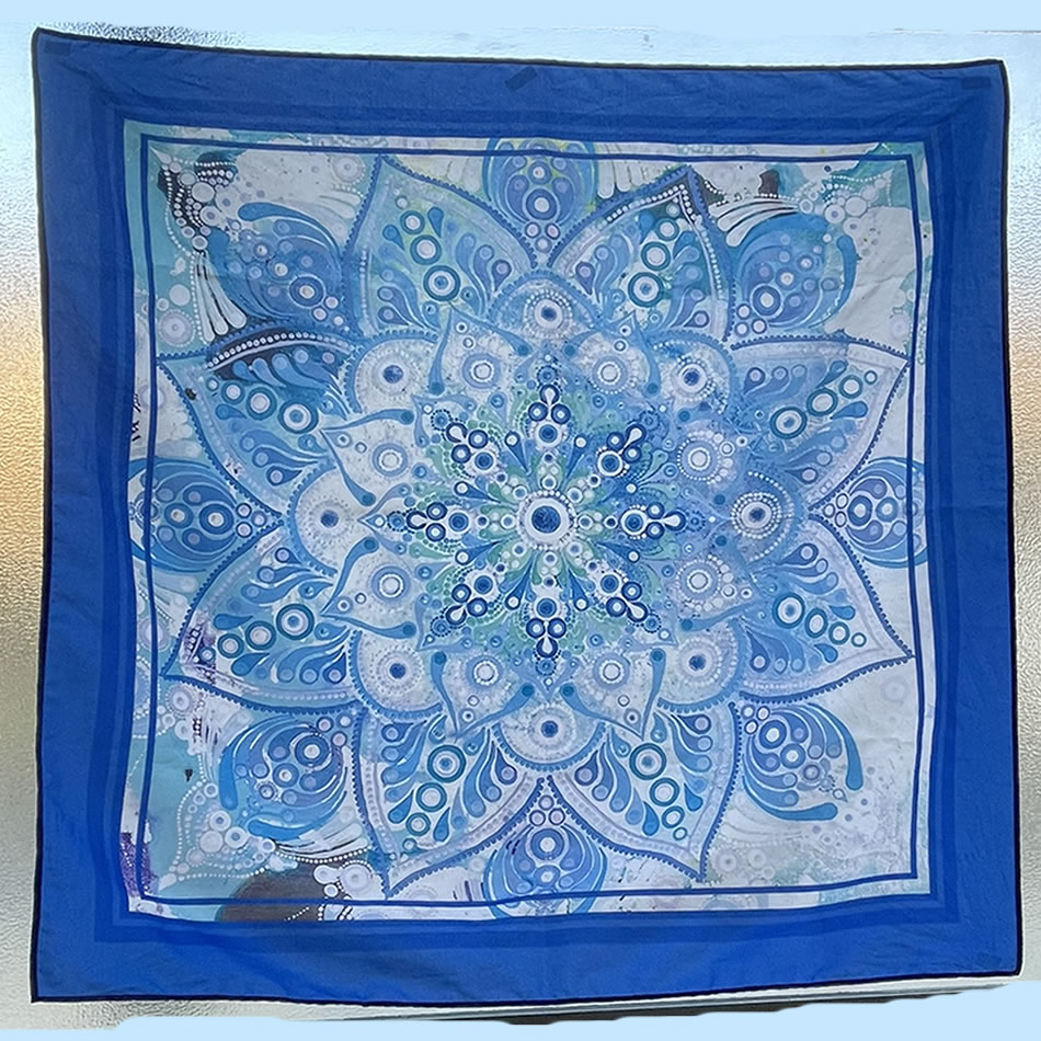 ドットアートスカーフ